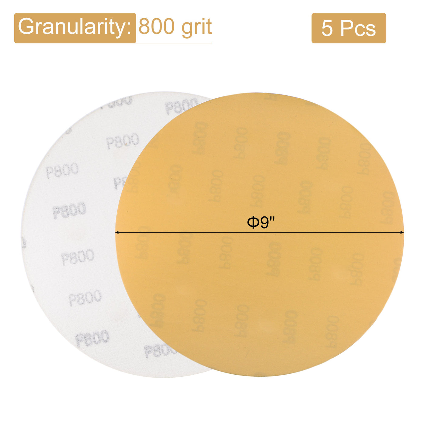 Harfington Aluminum Oxide Abrasive Hook and Loop Sanding Discs