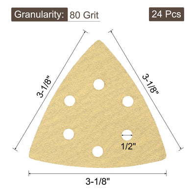 Harfington Hole Hook Loop Backed Triangle Sandpaper