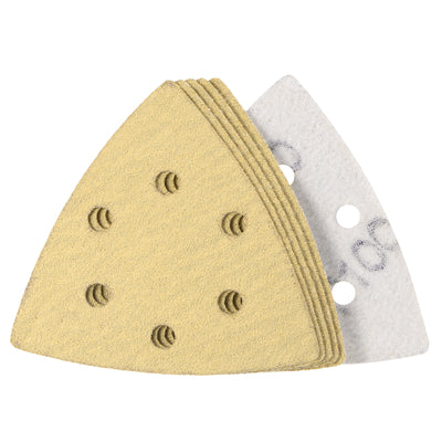 Harfington Triangle Sandpaper Pads Hole Hook Loop Backed