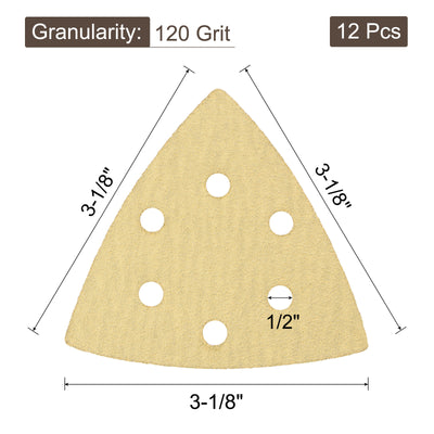 Harfington Hole Hook Loop Backed Triangle Sandpaper