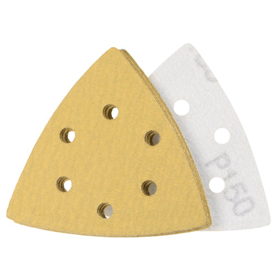 Harfington Triangle Sandpaper Pads Hole Hook Loop Backed