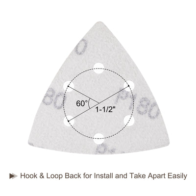 Harfington Hole Hook Loop Backed Triangle Sandpaper