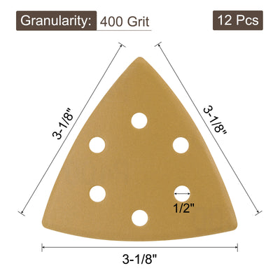 Harfington Hole Hook Loop Backed Triangle Sandpaper