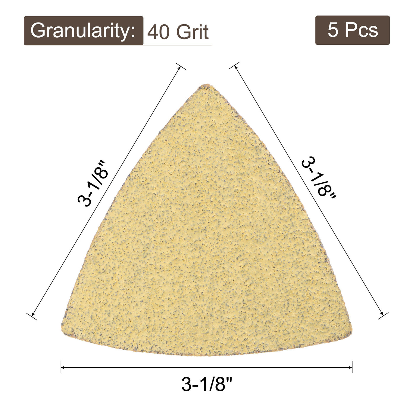Harfington Triangle Hook Loop Backed Sandpapers
