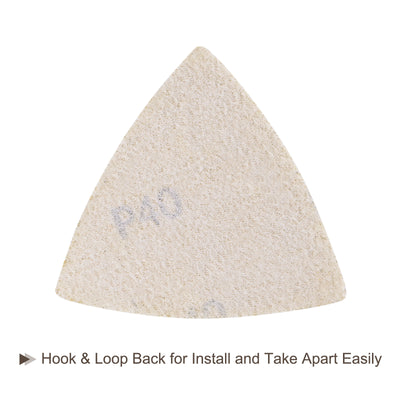 Harfington Aluminum oxide abrasive Triangle Hook and Loop Sandpapers