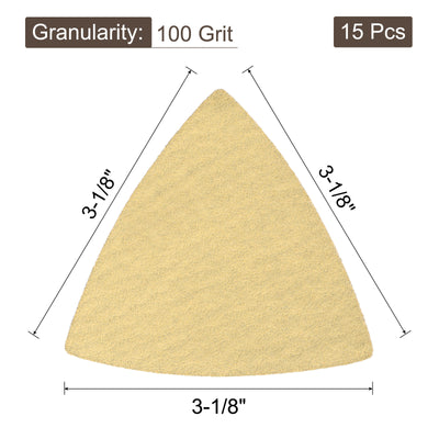Harfington Aluminum oxide abrasive Triangle Hook and Loop Sandpapers
