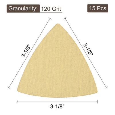 Harfington Aluminum oxide abrasive Triangle Hook and Loop Sandpapers