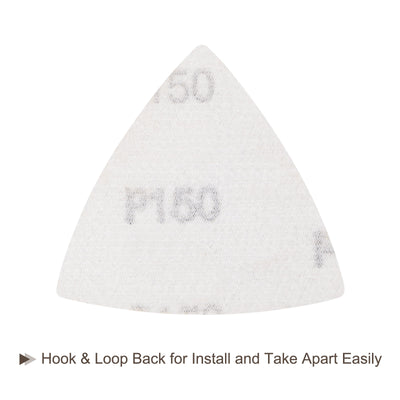 Harfington Aluminum oxide abrasive Triangle Hook and Loop Sandpapers