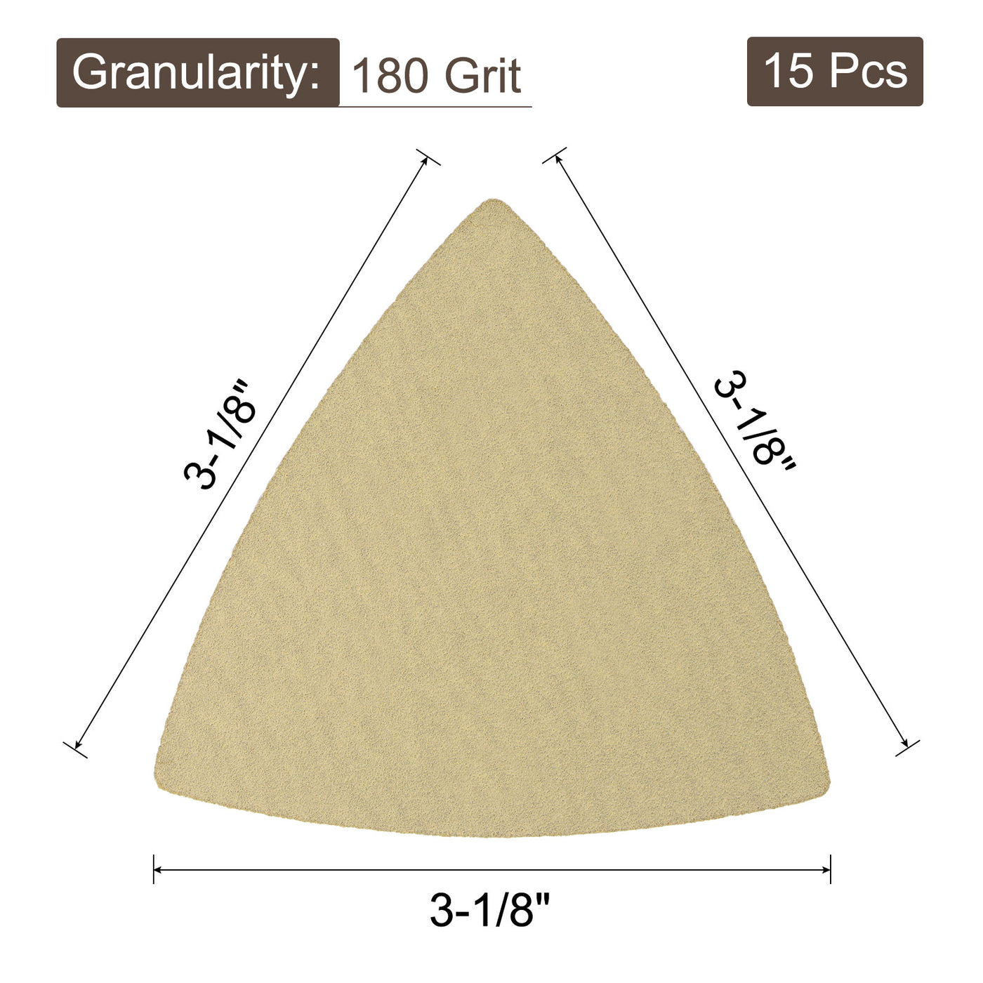 Harfington Aluminum oxide abrasive Triangle Hook and Loop Sandpapers