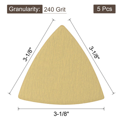 Harfington Triangle Hook Loop Backed Sandpapers