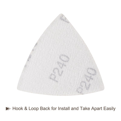 Harfington Aluminum oxide abrasive Triangle Hook and Loop Sandpapers