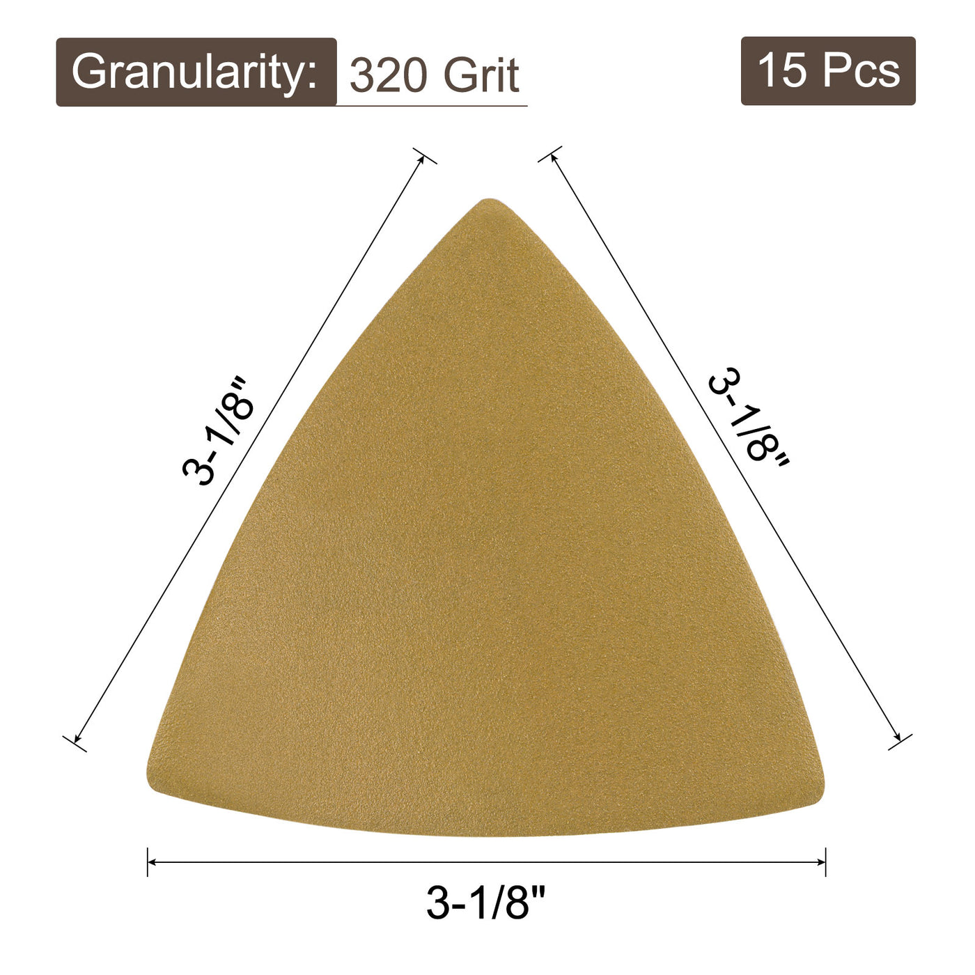Harfington Aluminum oxide abrasive Triangle Hook and Loop Sandpapers