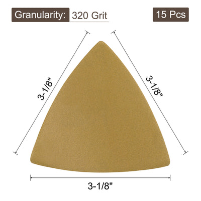 Harfington Aluminum oxide abrasive Triangle Hook and Loop Sandpapers