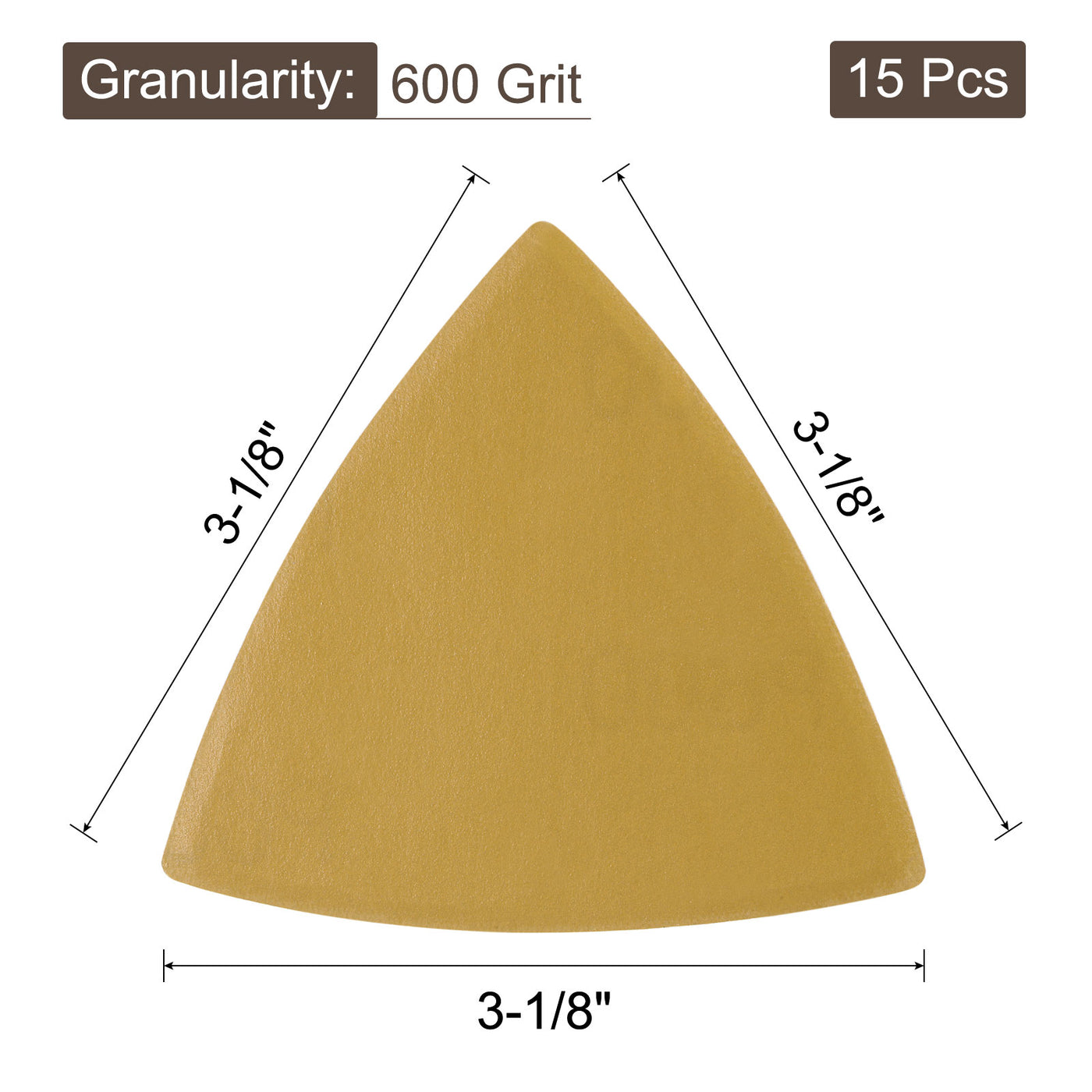 Harfington Aluminum oxide abrasive Triangle Hook and Loop Sandpapers