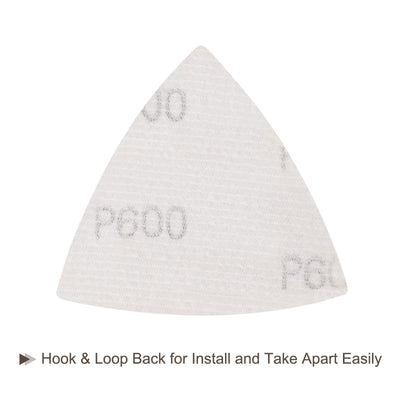Harfington Aluminum oxide abrasive Triangle Hook and Loop Sandpapers