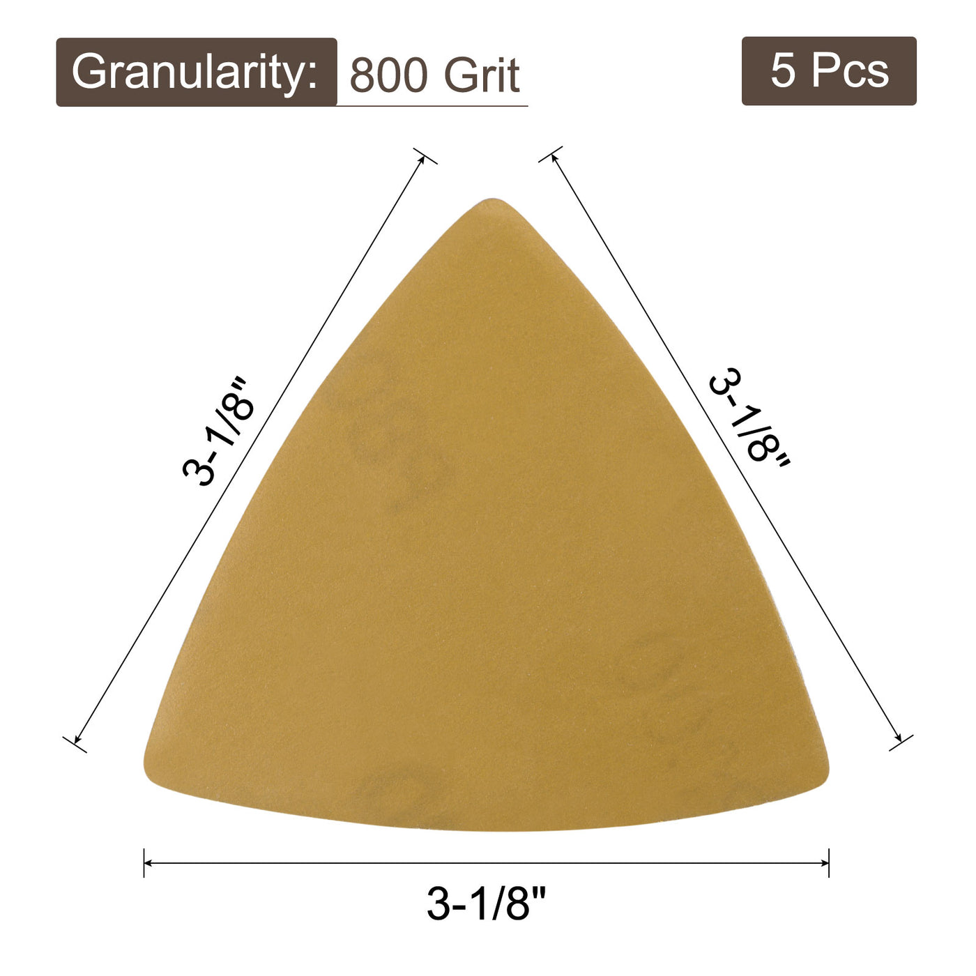 Harfington Triangle Hook Loop Backed Sandpapers