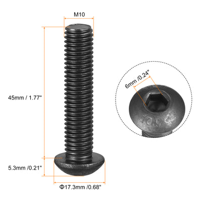 Harfington Hex Socket Head Bolts, Alloy Steel Cap Screws