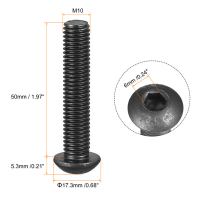 Harfington Hex Socket Head Bolts, Alloy Steel Cap Screws