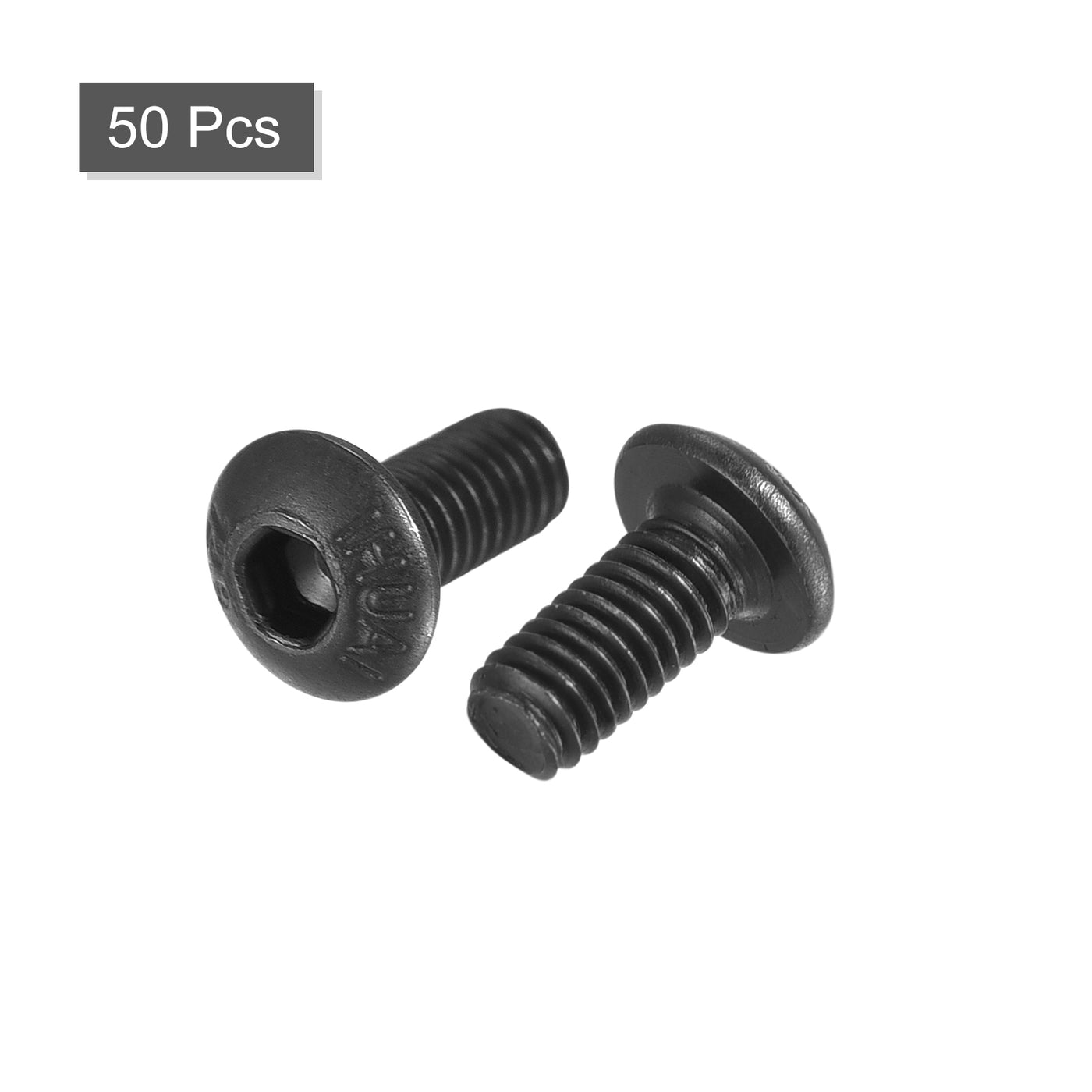 Harfington Hex Socket Button Cap Bolts, Alloy Steel Screws