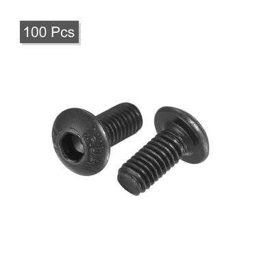 Harfington Hex Socket Button Head Cap Bolts, Alloy Steel Machine Screw