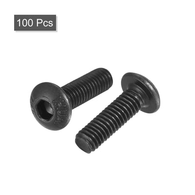 Harfington Hex Socket Button Head Cap Bolts, Alloy Steel Machine Screw