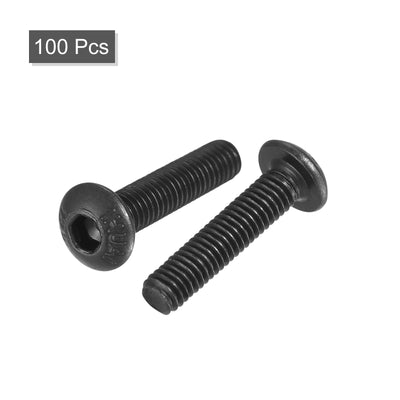 Harfington Hex Socket Button Head Cap Bolts, Alloy Steel Machine Screw