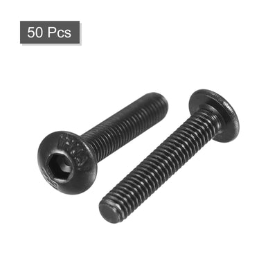 Harfington Hex Socket Button Cap Bolts, Alloy Steel Screws