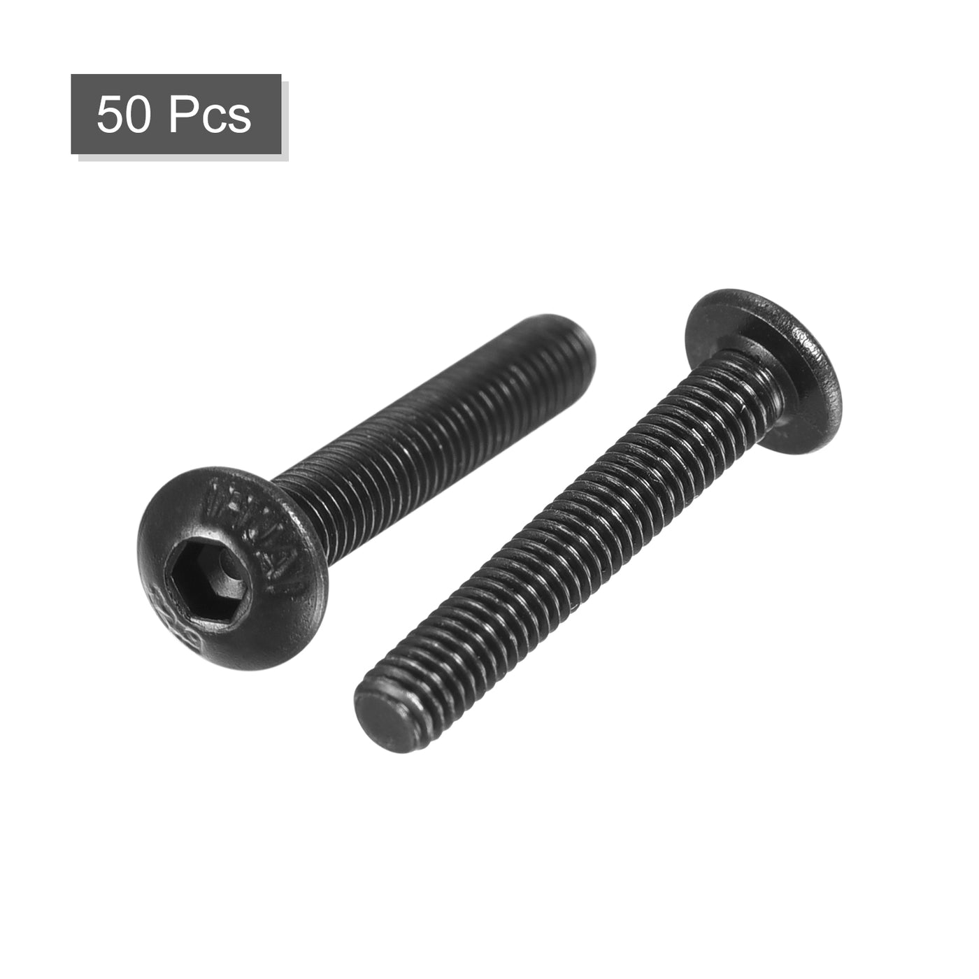 Harfington Hex Socket Button Cap Bolts, Alloy Steel Screws