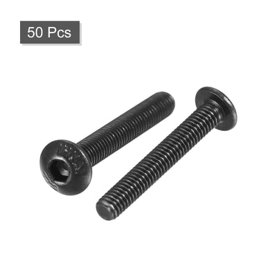 Harfington Hex Socket Button Cap Bolts, Alloy Steel Screws
