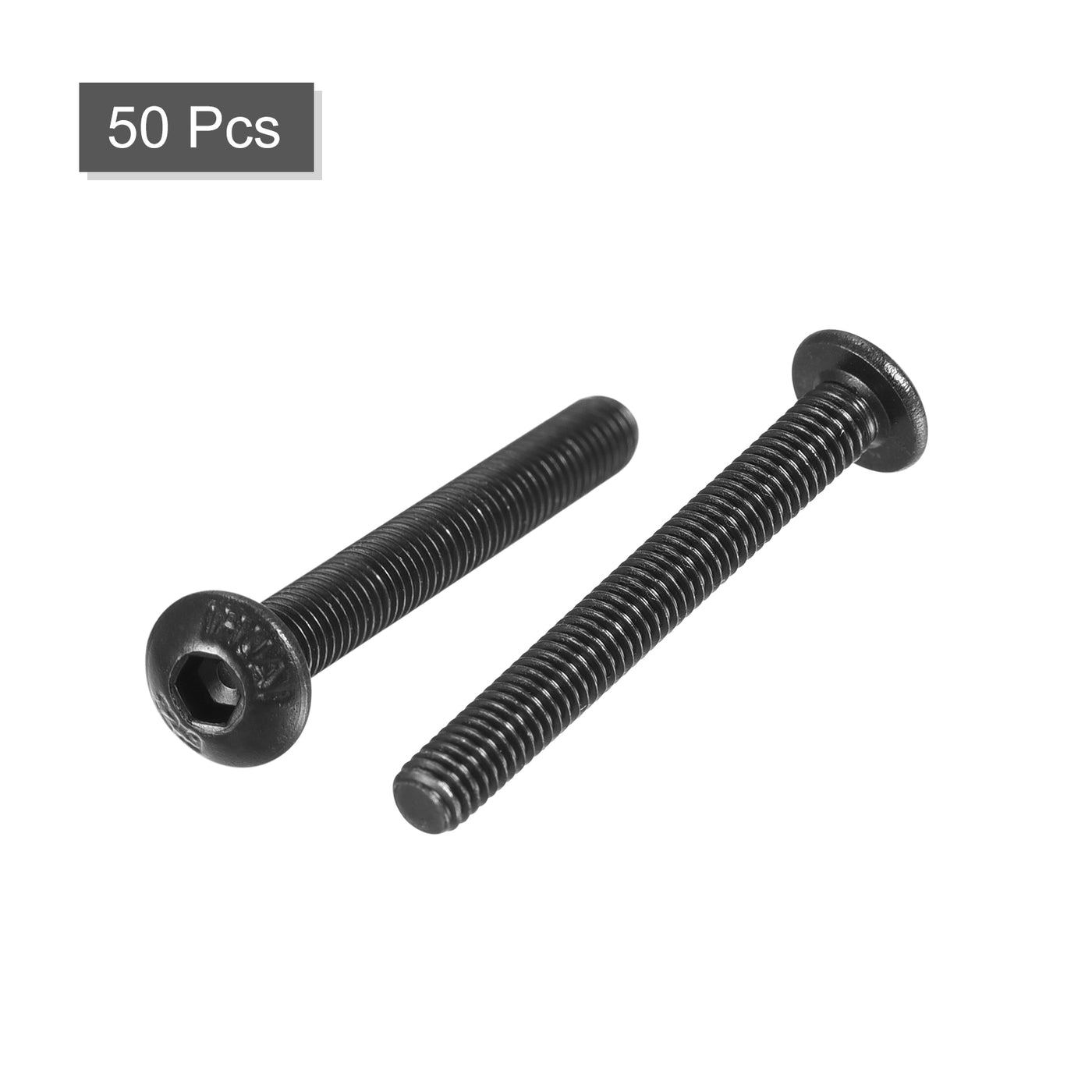 Harfington Hex Socket Button Cap Bolts, Alloy Steel Screws