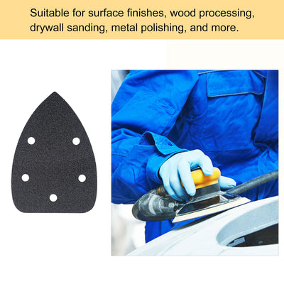 Harfington Detail Sandpapers Hook and Loop Sanding Pad Silicon Carbide