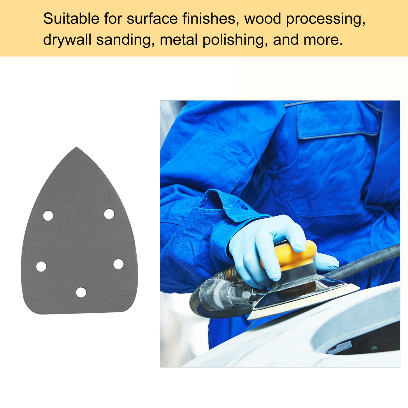 Harfington Silicon Carbide Hook Loop Sanding Pads