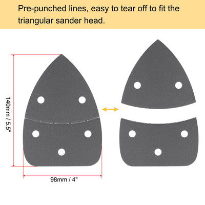 Harfington Triangular Hook and Loop Sanding Pads