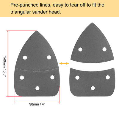 Harfington Triangular Hook and Loop Sanding Pads