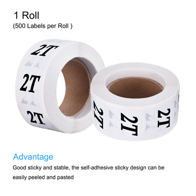 Harfington Clothing Sticker Label Coding Label Adhesive Labels for Clothes Apparel