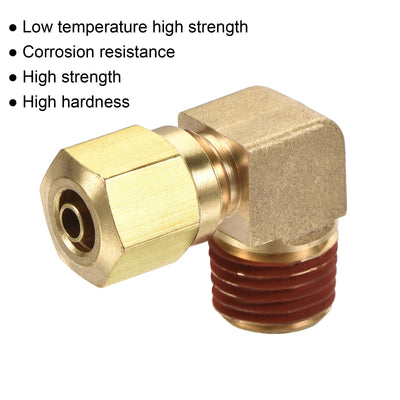 Harfington Brass Elbow Compression Tube Fitting Coupling Adapter