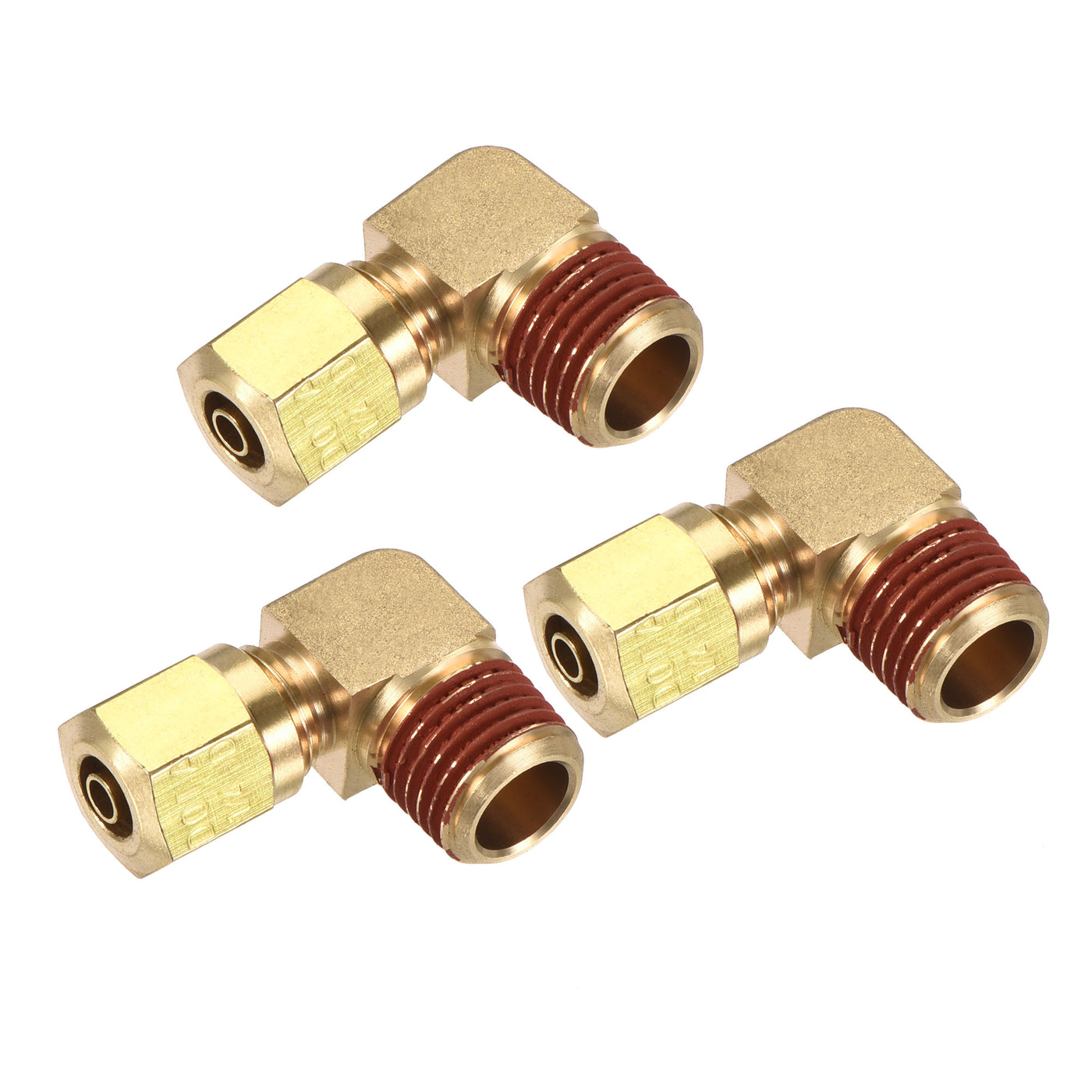 Harfington Brass Elbow Compression Tube Fitting Coupling Adapter