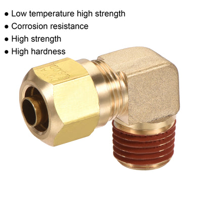 Harfington Brass Elbow Compression Tube Fitting Coupling Adapter