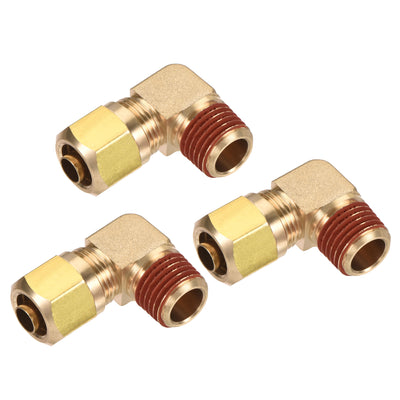 Harfington Brass Elbow Compression Tube Fitting Coupling Adapter