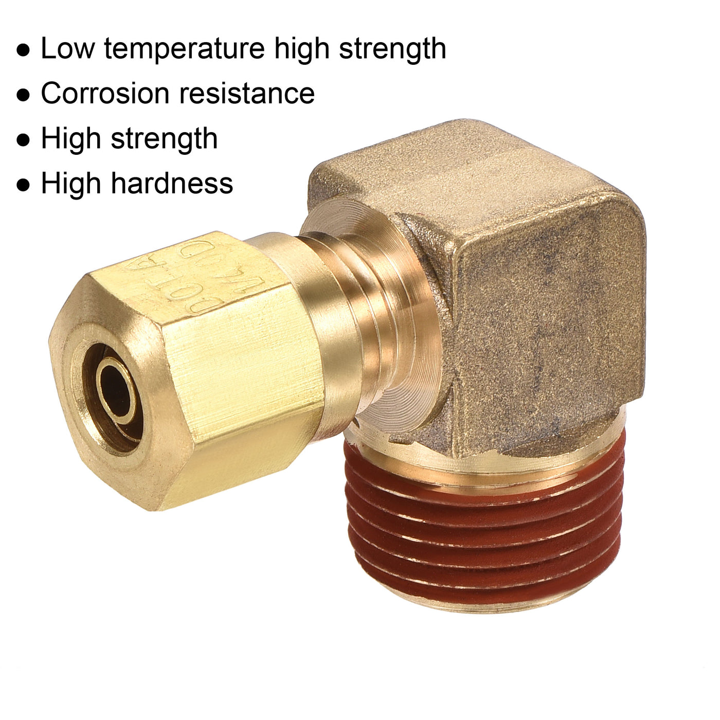 Harfington Brass Elbow Compression Tube Fitting Coupling Adapter