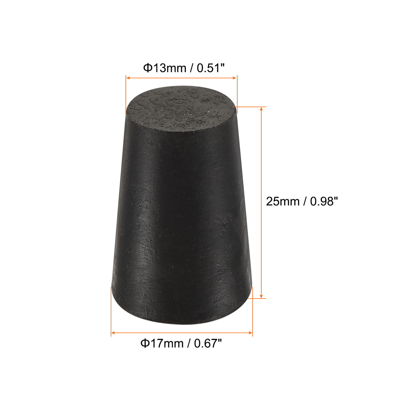 Harfington Rubber Tapered Plug Solid for Powder Coating, Painting, Plating, Sandblasting
