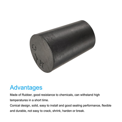 Harfington Rubber Tapered Plug Solid for Powder Coating, Painting, Plating, Sandblasting