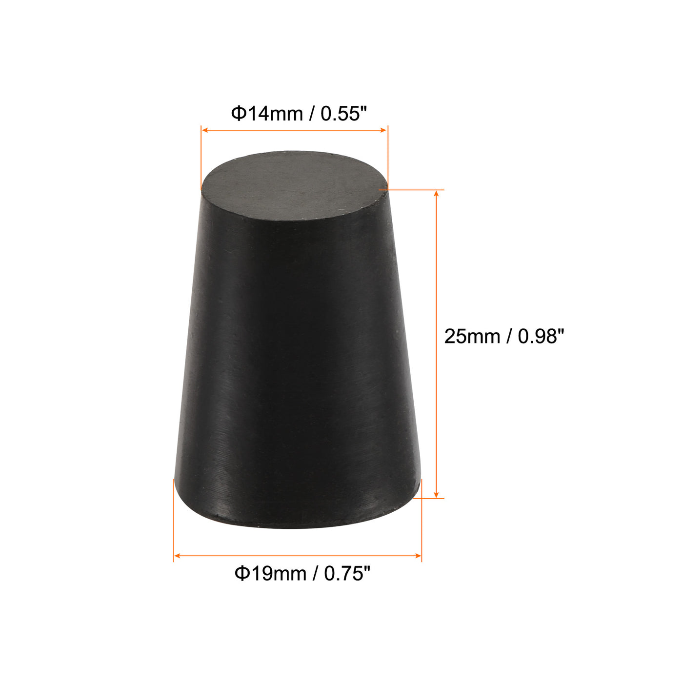 Harfington Rubber Tapered Plug Solid for Powder Coating, Painting, Plating, Sandblasting
