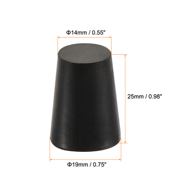 Harfington Rubber Tapered Plug Solid for Powder Coating, Painting, Plating, Sandblasting