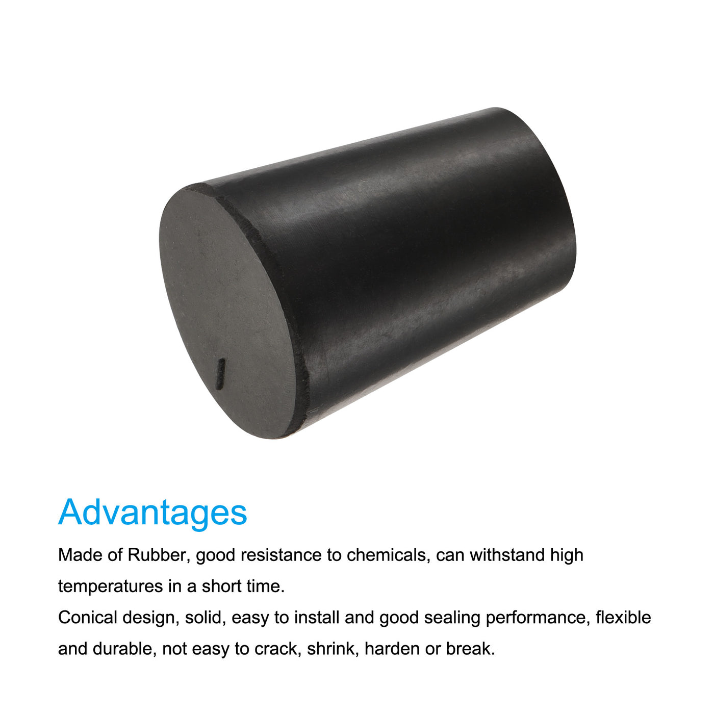 Harfington Rubber Tapered Plug Solid for Powder Coating, Painting, Plating, Sandblasting