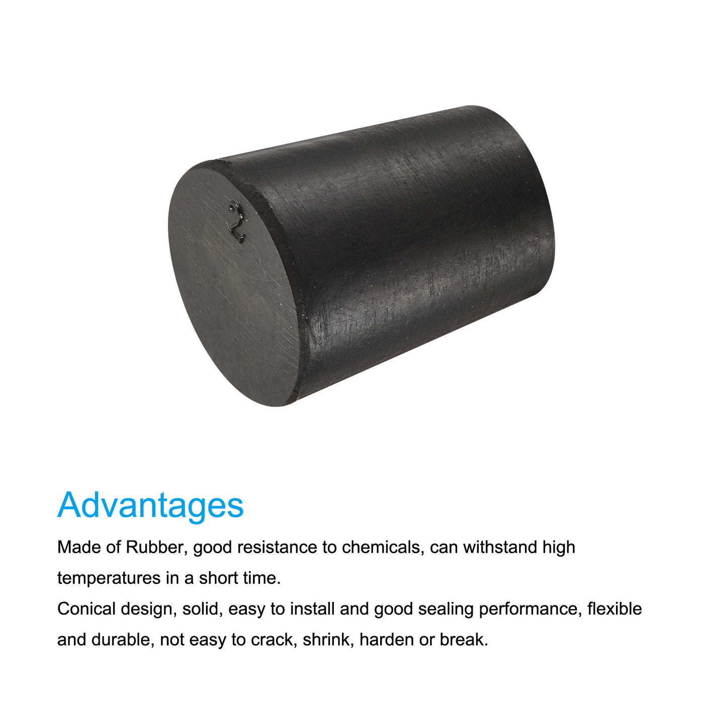 Harfington Rubber Tapered Plug Solid for Powder Coating, Painting, Plating, Sandblasting