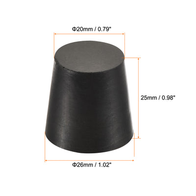 Harfington Rubber Tapered Plug Solid for Powder Coating, Painting, Plating, Sandblasting