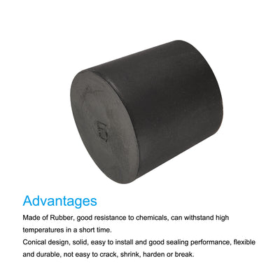 Harfington Rubber Tapered Plug Solid for Powder Coating, Painting, Plating, Sandblasting