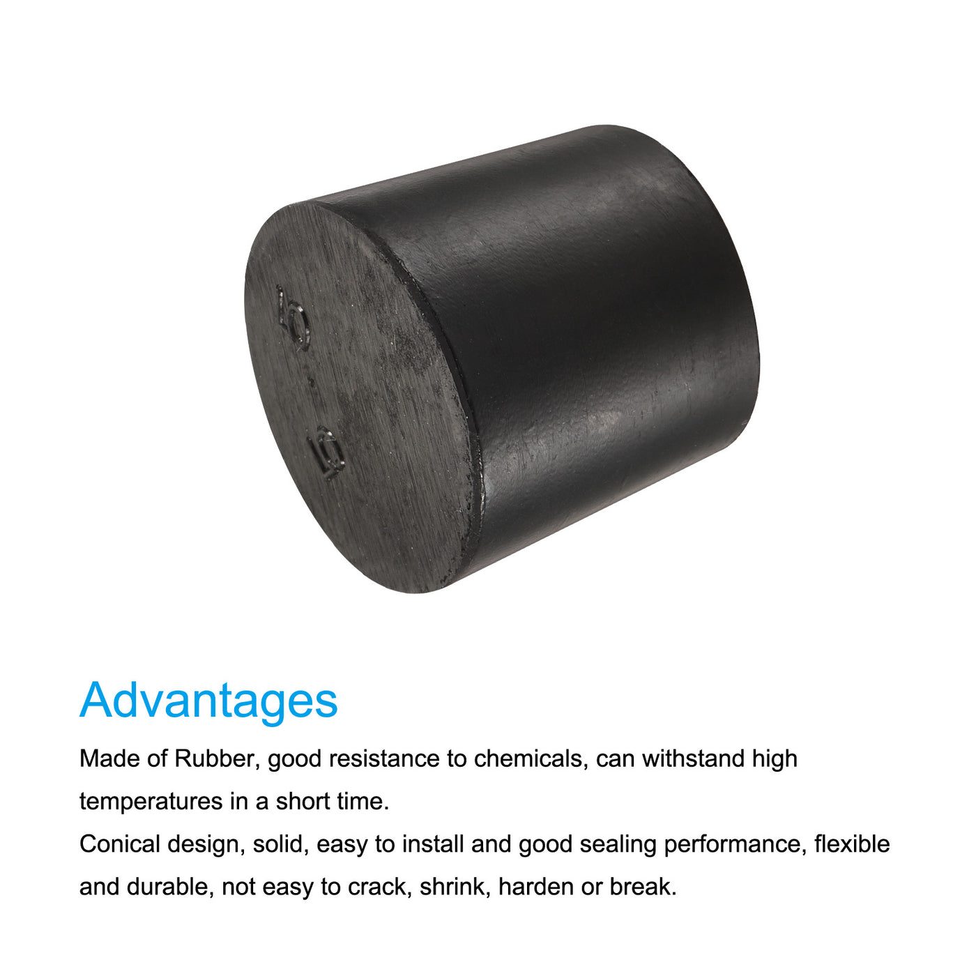 Harfington Rubber Tapered Plug Solid for Powder Coating, Painting, Plating, Sandblasting