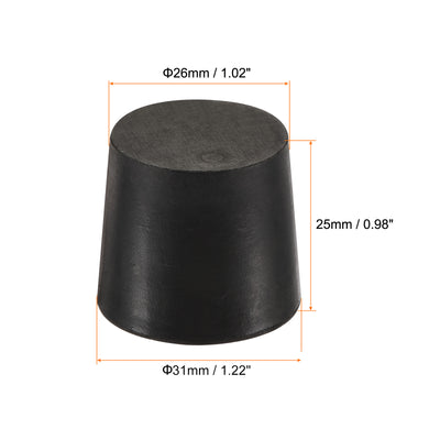 Harfington Rubber Tapered Plug Solid for Powder Coating, Painting, Plating, Sandblasting